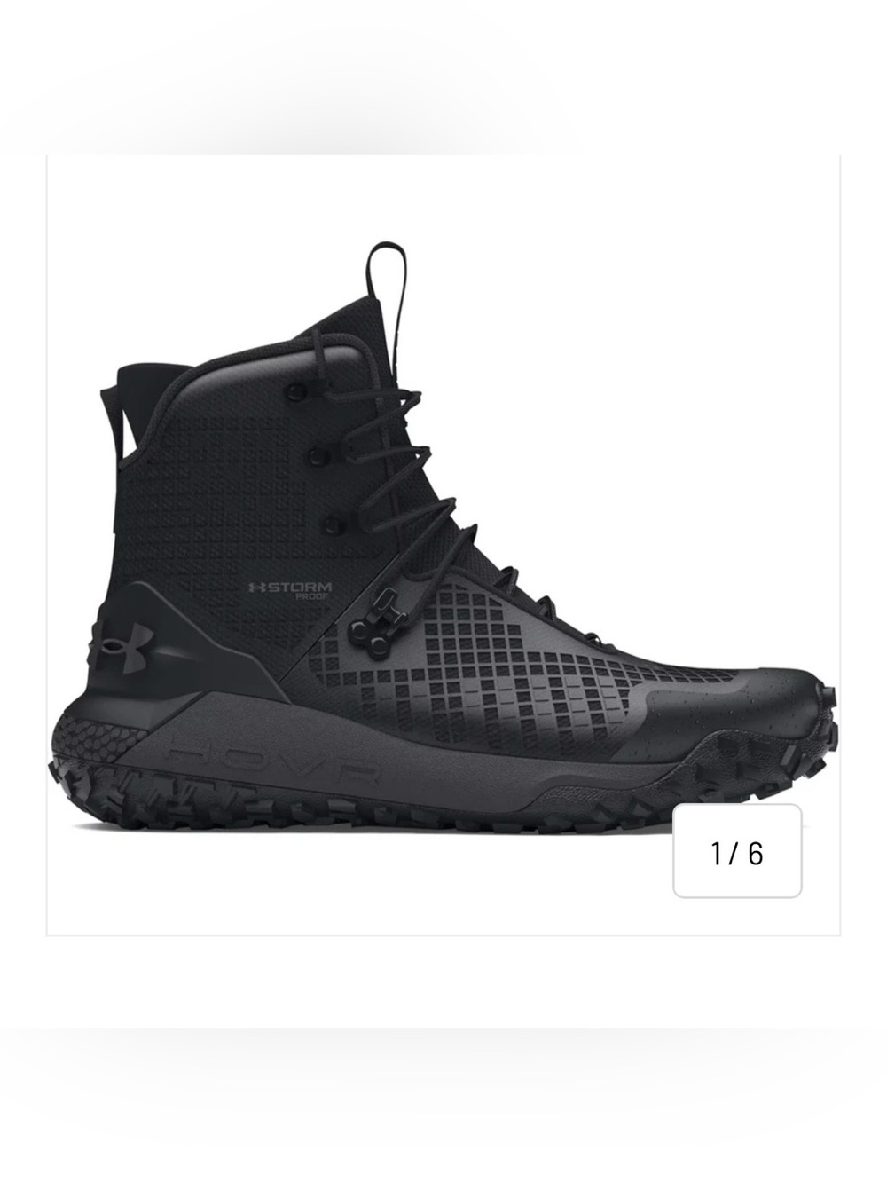 Men's UA HOVR Dawn Waterproof 2.0 Mid Black Boots
